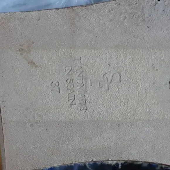 Sarah Flint Andrea Espadrille Loafers Flats Navy Raffia Linen Summer Vacation - Picture 12 of 12